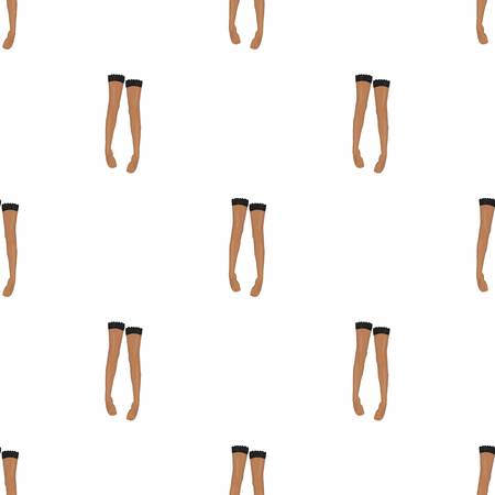 Women's full-length compression tights.Transparent stockings with a bow.Woman  Underwear lingerie,  a single icon in cartoon style vector symbol stock illustration.のイラスト素材