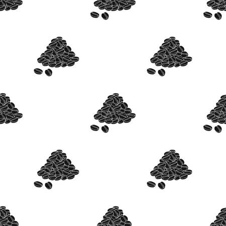 Brazilian coffee icon in black style isolated on white background. Brazil country symbol stock vector illustration.のイラスト素材