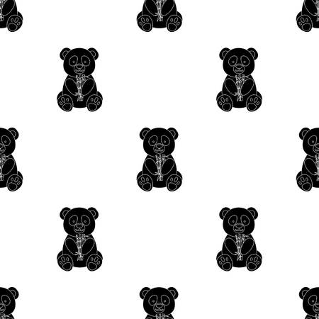 Panda icon in black style isolated on white background. Japan symbol stock vector illustration.のイラスト素材