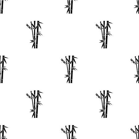 Bamboo icon in black style isolated on white background. Japan symbol stock vector illustration.のイラスト素材