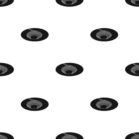 A big hole in the ground.The pit for the excavation of minerals.Mine Industry single icon in black style vector symbol stock illustration.のイラスト素材