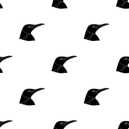 Penguin icon in black design isolated on white background. Realistic animals symbol stock vector illustration.のイラスト素材