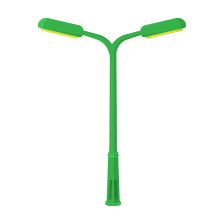A modern street lamp.Lamppost single icon in cartoon style vector symbol stock illustration web.のイラスト素材