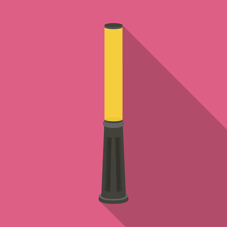 A modern street lamp.Lamppost single icon in flat style vector symbol stock illustration .のイラスト素材