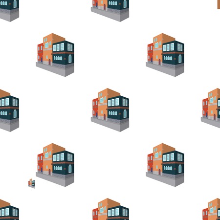Typical Scandinavian building. Architectural construction single icon in cartoon style vector symbol stock illustration web.のイラスト素材