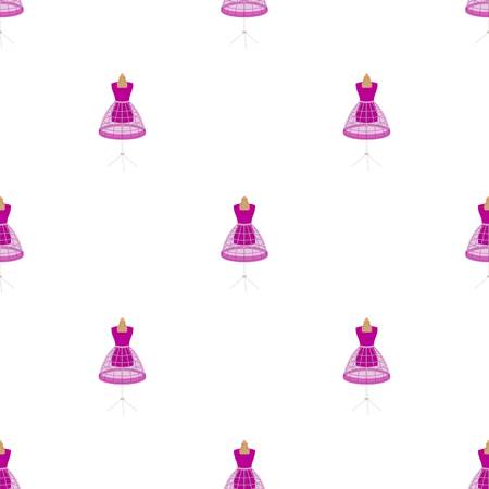 Equipment, mannequin for sewing womens clothing. Sewing and equipment single icon in cartoon style vector symbol stock illustration web.のイラスト素材