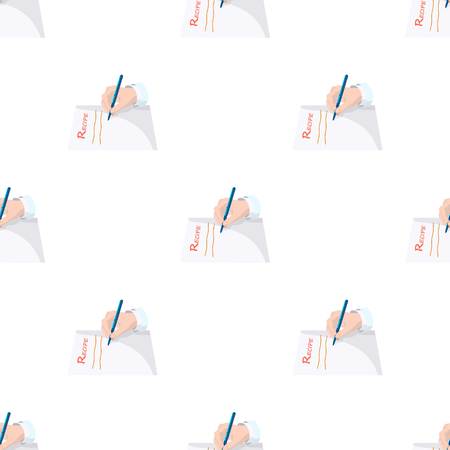 The doctor prescribes the prescription. Medicine single icon in cartoon style vector symbol stock illustration web.のイラスト素材