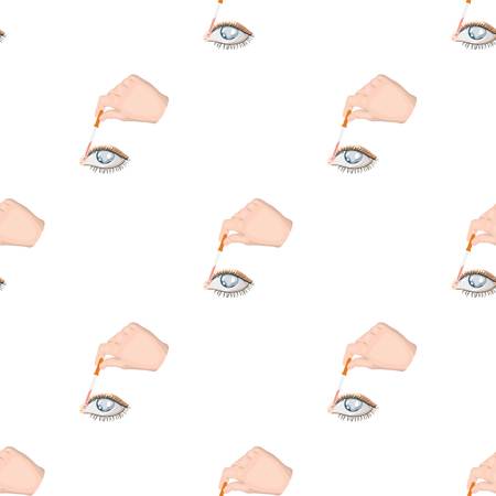 Hand wrapping the medicine in the damaged eye. Medicine single icon in cartoon style vector symbol stock illustration web.のイラスト素材