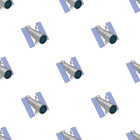 Space station in orbit. Space technology single icon in cartoon style vector symbol stock illustration web.のイラスト素材