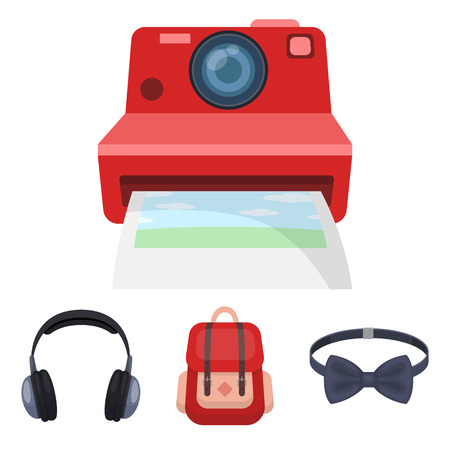 Hipster style set icons.のイラスト素材