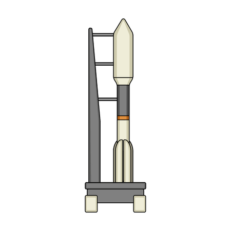 Space launch vehicle icon.のイラスト素材