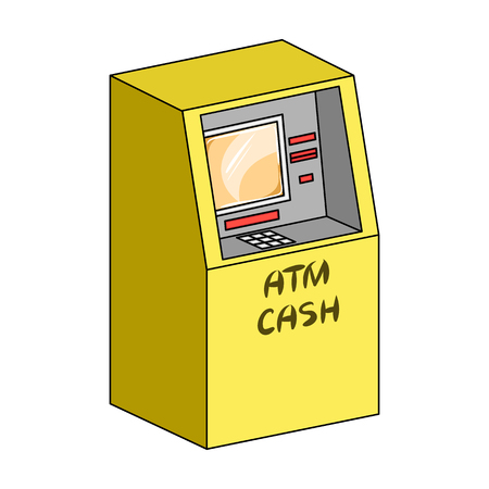 ATM for receiving cash.のイラスト素材