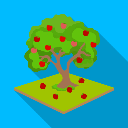 Fruit tree vector symbol stock illustrationのイラスト素材
