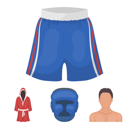 Boxing, sport, mask, helmet.Boxing set collection icons in cartoon style vector symbol stock illustration web.のイラスト素材