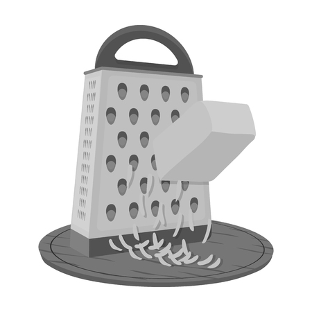 Grinder, single icon in monochrome style.Grinder, vector symbol stock illustration .のイラスト素材