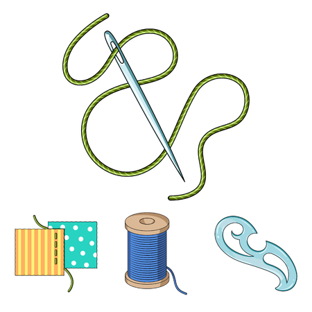 Sewing or tailoring tools set.のイラスト素材