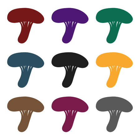 Milk mushroom iconのイラスト素材