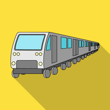 Train, single icon in flat style.Train, vector symbol stock illustration web.のイラスト素材