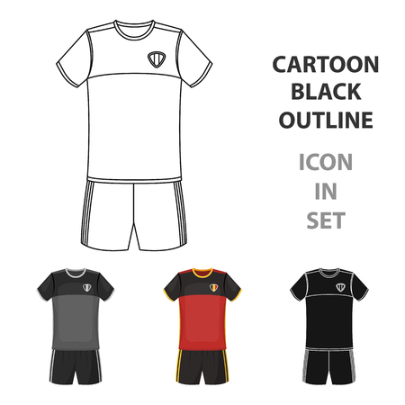 Form of the Belgian football team.The dark Belgian wolf. Belgium single icon in cartoon style vector symbol stock illustration.のイラスト素材