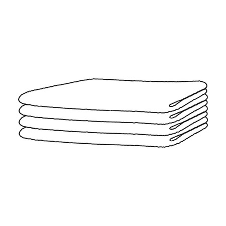 Fabric and material for sewing. Sewing and equipment single icon in outline style vector symbol stock illustration web.のイラスト素材