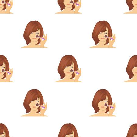 Hairstyle single icon in cartoon style illustration .のイラスト素材