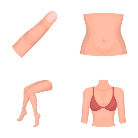 Part of the body set collection iconsのイラスト素材