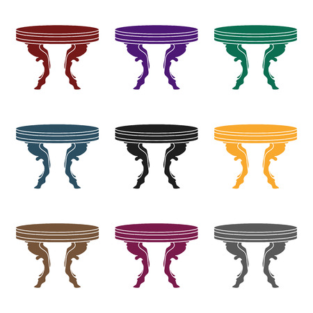 Baroque table iconのイラスト素材