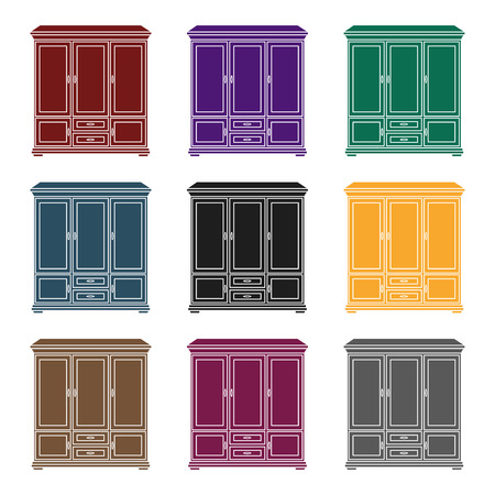 Classical cupboard iconのイラスト素材