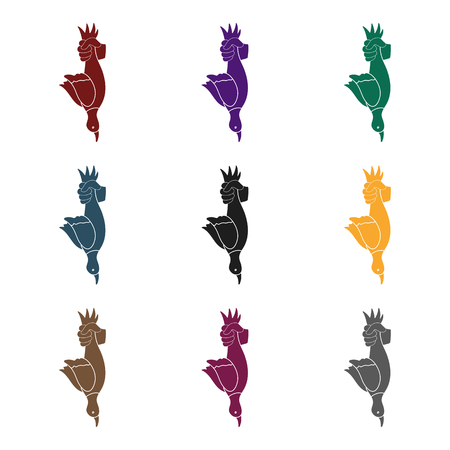 Hunted duck iconのイラスト素材