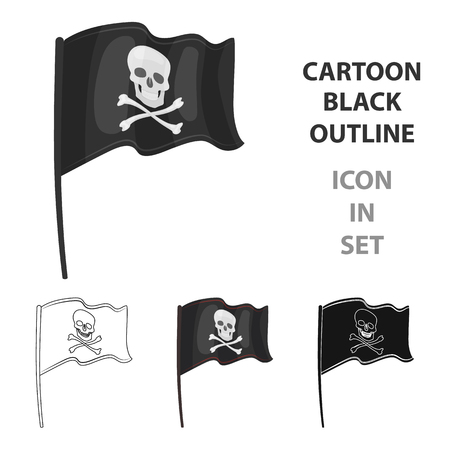 Pirate flag iconのイラスト素材