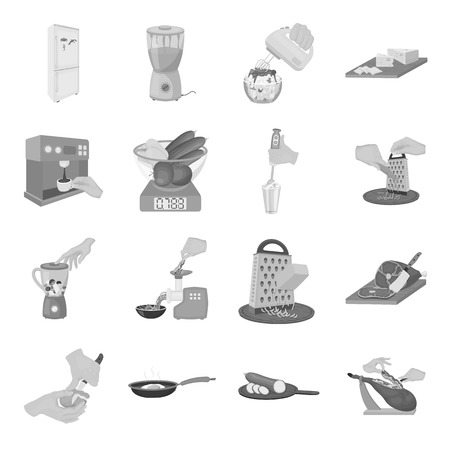tools, kitchen, equipment and other web icon in monochrome style. cucumber, tomato, pepper icons in set collection.のイラスト素材
