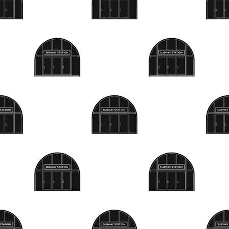 Metropolitan, single icon in black style.Metropolitan vector symbol stock illustration web.のイラスト素材