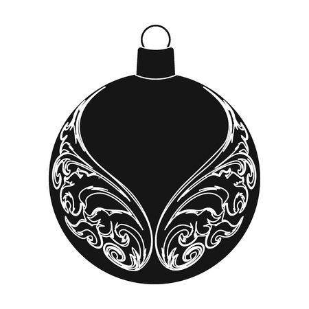 Ball single icon in black style.A toyvector symbol stock illustration web.のイラスト素材