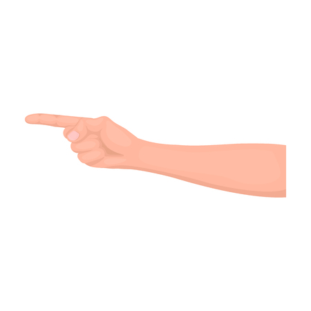 Gesture single icon in cartoon style.Gesture vector symbol stock illustration web.のイラスト素材