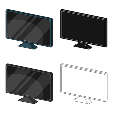 Laptop, single icon in cartoon style.Laptop vector symbol stock illustration .のイラスト素材