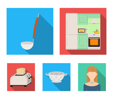 Kitchen equipment icons set collectionのイラスト素材
