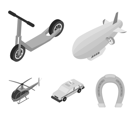 Transport set collection iconsのイラスト素材