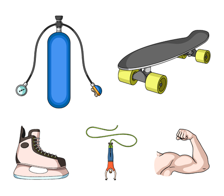 Extreme sport set collection icons in cartoon style vector symbol stock illustration web.のイラスト素材