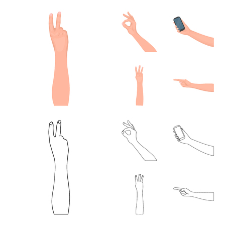 Sign language image illustrationのイラスト素材