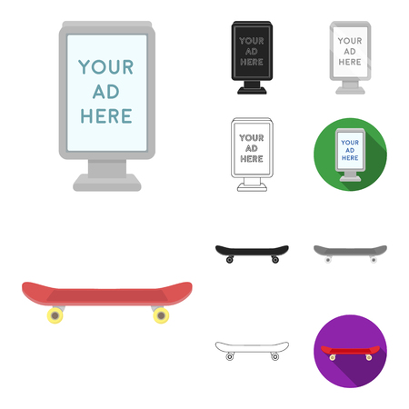 Park, equipment cartoon,black,flat,monochrome,outline icons in set collection for design. Walking and rest vector symbol stock web illustration.のイラスト素材
