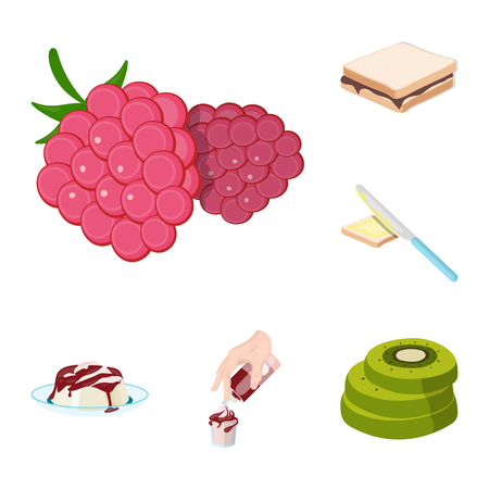 Dessert fragrant cartoon icons in set collection for design. Food and sweetness vector symbol stock  illustration.のイラスト素材
