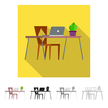Vector design of education and learning logo. Set of education and school vector icon for stock.のイラスト素材