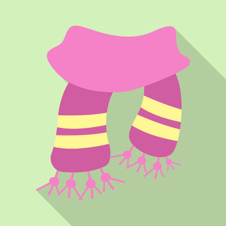 Vector illustration of scarf and shawl icon. Set of scarf and accessory stock symbol for web.のイラスト素材