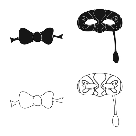 Vector illustration of party and birthday symbol. Set of party and celebration stock symbol for web.のイラスト素材