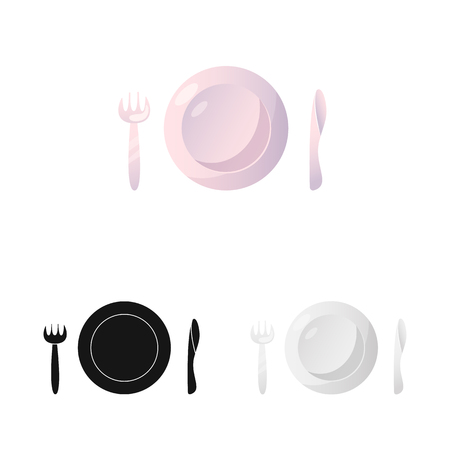 Isolated object of airport and airplane logo. Set of airport and plane stock vector illustration.のイラスト素材