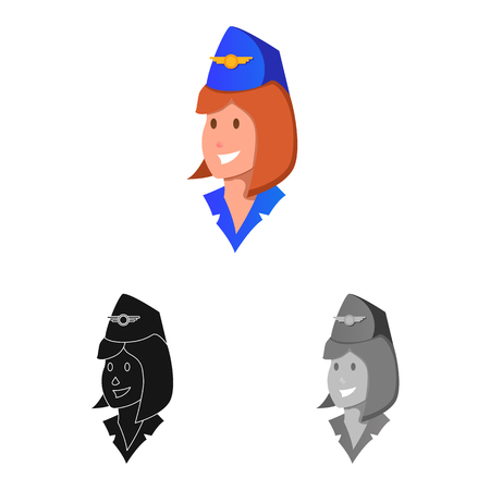Vector illustration of airport and airplane logo. Collection of airport and plane stock vector illustration.のイラスト素材