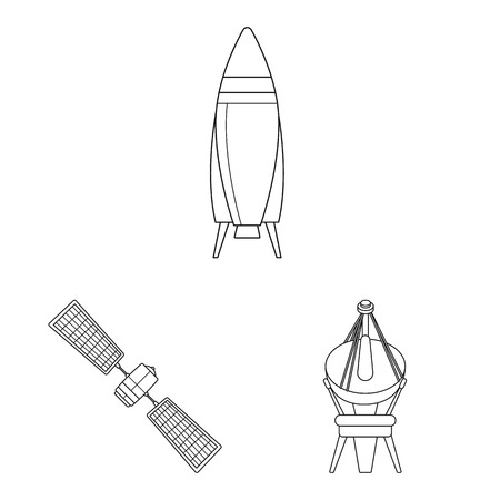 Vector design of mars and space symbol. Set of mars and planet stock vector illustration.のイラスト素材