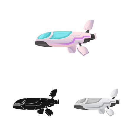 Vector design of mars and space icon. Set of mars and planet stock vector illustration.のイラスト素材