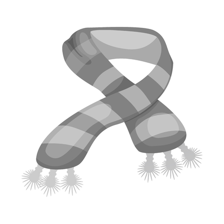 Vector illustration of scarf and shawl icon. Set of scarf and accessory vector icon for stock.のイラスト素材