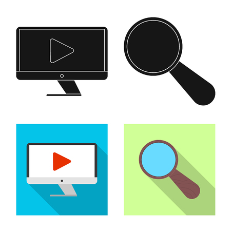 Isolated object of education and learning symbol. Collection of education and school stock vector illustration.のイラスト素材